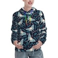 thumbnail image 1 of Daiia Glowing Butterfly Pattern Women's Fashion Hoodies & Sweatshirts with Kangaroo Pocket Hooded Sweatshirt with Eye-catching Drawstrings-X-Large, 1 of 7