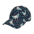 thumbnail image 1 of Daiia Glowing Butterfly print Baseball Cap Men Women Golf Dad Hat Adjustable Original Classic Low Profile Hat Unconstructed Plain Cap, 1 of 9