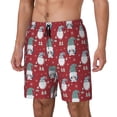 thumbnail image 1 of Daiia Gnome And Snowflakes Mens Swim Trunks Swim Shorts Quick Dry Swim Shorts with Mesh Lining Pockets-X-Large, 1 of 1
