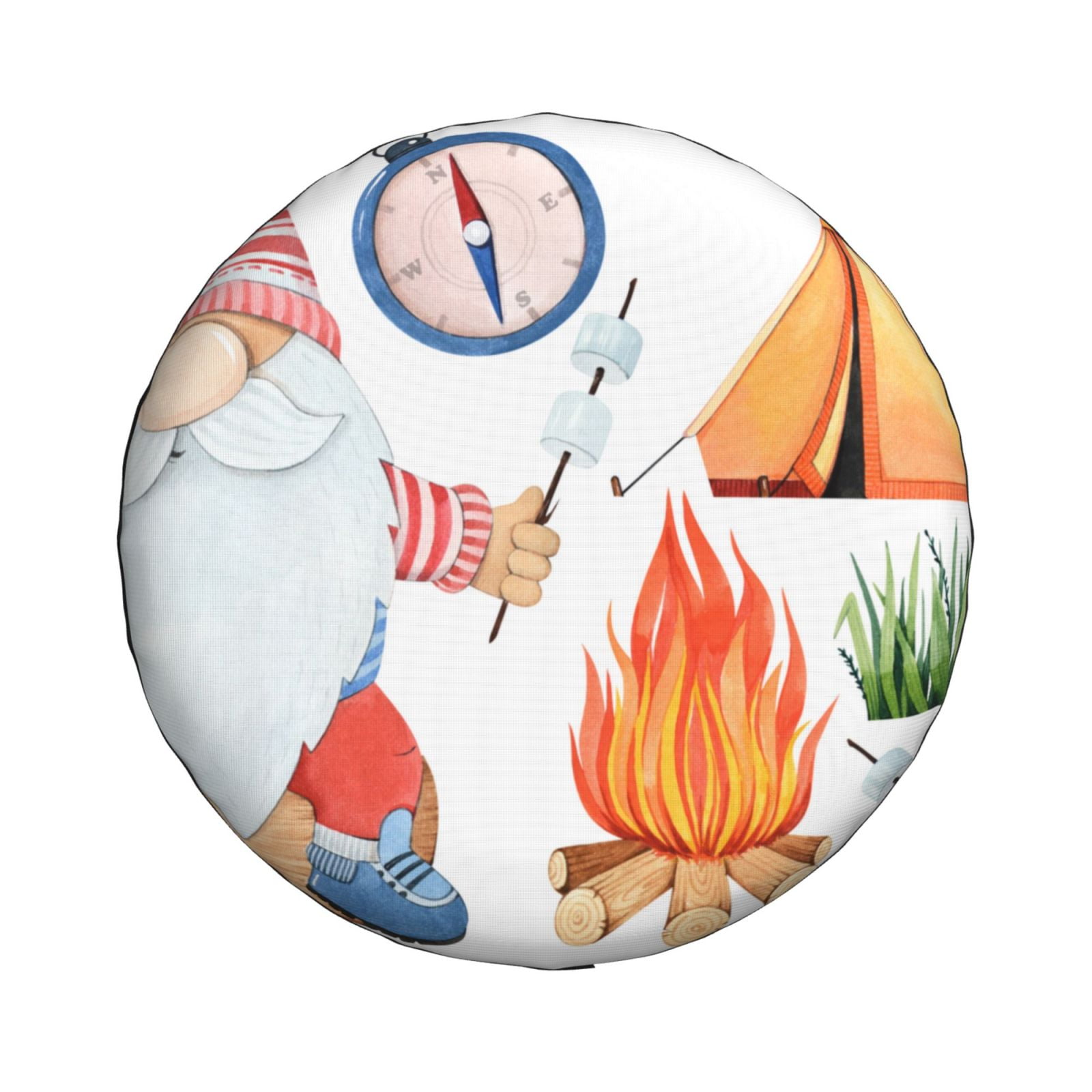 Daiia Gnome Camping Tire Covers , Travel Trailer Camper Truck SUV