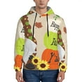thumbnail image 1 of Daiia Gnome Happy Fall for Men's Fashion Hoodies & Sweatshirts with Kangaroo Pocket Hooded Sweatshirt Breathable & Moisture Wicking-Large, 1 of 7