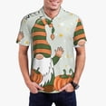 thumbnail image 1 of Daiia Gnome Holding A Pumpkin Pattern Men’s Polo Shirts,Solid Deck Shirt,Classic Fit, Breathable Cotton Polo for Casual and Sport Wear-XX-Large, 1 of 7