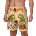 thumbnail image 1 of Daiia Gnomes Happy Thanksgiving Mens Swim Trunks Swim Shorts Quick Dry Swim Shorts with Mesh Lining Pockets-Large, 1 of 9