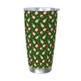 thumbnail image 1 of Daiia Gnomes In Caps Printed 20oz Insulated Coffee Cup with Straw Topper, Fully Spill Proof Travel Coffee Mug, Stainless Steel Tumbler for Work Home Outdoor Car-Without Straw, 1 of 8