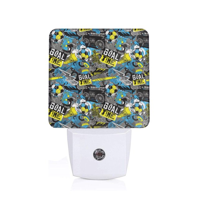 Daiia Goal Time Pattern Plugin LED Backlit Night Light with Motion