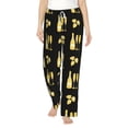 thumbnail image 1 of Daiia Gold Bottles Women's Sleep Pant with Pockets and Drawstring,Pajama Pants-Small, 1 of 9