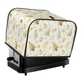 thumbnail image 1 of Daiia Gold Christmas Tree Pattern 4 slice Toaster Cover, Toaster Appliance Dust-proof Cover For Kitchen Small Appliance Dust Cover and Fingerprint Protection, 1 of 7