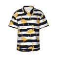 thumbnail image 1 of Daiia Gold Flamingo Hawaiian Shirt for Men Gentle Cotton Regular Short Sleeve Casual-XX-Large, 1 of 9