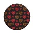 thumbnail image 1 of Daiia Gold Glitter Heart Tire Covers , Travel Trailer Camper Truck SUV Motorhome Waterproof Wheel Cover, Sun Rain Snow Protector-17 inch, 1 of 8