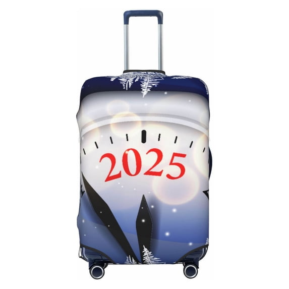 Daiia Gold Glitter Shining In Light With 2025 Luggage Cover, Thickened Washable Travel Luggage Covers, Elastic Unique Baggage Covers for 18-20 inch Luggage-Medium