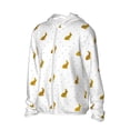 thumbnail image 1 of Daiia Gold Rabbit UPF 50+ Sun Protection Hoodie Jacket Lightweight Long Sleeve Sun Shirt for Women Men with Pocket Hiking Outdoor-3X-Large, 1 of 7