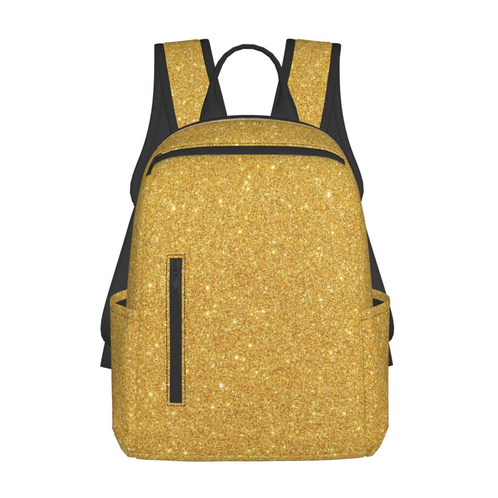 Gold Teal backpack, customizable with your name | hatgirlBAGS Golden fashion Pattern Collection School Start Gift