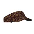 thumbnail image 1 of Daiia Golden Snowflakes Pattern Sport Sun Visor Hats Visor Cap Adjustable Empty Top Baseball Cap Cotton Ball Caps for Women and Men, 1 of 7