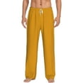 thumbnail image 1 of Daiia Goldenrod Men's Sleep Pant with Pockets and Drawstring,Pajama Pants-X-Large, 1 of 9