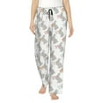 thumbnail image 1 of Daiia Gray Rabbit Women's Sleep Pant with Pockets and Drawstring,Pajama Pants-Large, 1 of 9