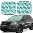 thumbnail image 1 of Daiia Green Baseball 2PCS Car Windshield Sun Shade, Foldable Sun Shield for Car Front Window, Auto Sun Blocker Visor Protector Universal for Truck SUV Pickup-Large, 1 of 7