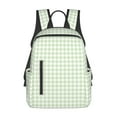 thumbnail image 1 of Daiia Green Checkboard School Backpack for Men and Women Lightweight Backpack Durable Backpack Water-Resistant,Travel,Work Bag, 1 of 9