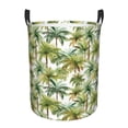 thumbnail image 1 of Daiia Green Hawaii Palms Round Laundry Basket with Handles Thickened Waterproof Circular hamper,Dirty Clothes Storage Basket for Bedroom,Bathroom,College Dorm-Small, 1 of 8