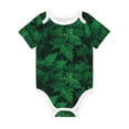 thumbnail image 1 of Daiia Green Leave Fern Printed Unisex-Baby Short Sleeve Onesies Bodysuits Baby Climbing Clothes Soft and Comfortable Romper with Expandable Shoulder Design-2 Years, 1 of 8