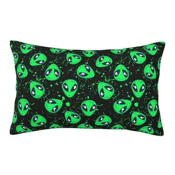 Daiia Green Monster Pattern Bedding Waterproof Pillow Protector Zippered Queen – Bed Bug Proof Pillow Encasement-20"x30"