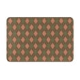 thumbnail image 1 of Daiia Green and Pink Squares Front Door Mat, Heavy Duty Durable Welcome Mat for Outdoor Indoor, Dirt Trapper Waterproof Super Absorbent Door Mat, 16" x 24", 1 of 9