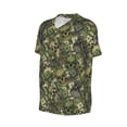 thumbnail image 1 of Daiia Green Skulls Mens Baseball Jersey Button Down Shirts Short Sleeve Sports Uniforms-Large, 1 of 9