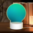 thumbnail image 1 of Daiia Green Turquoise Teal Pattern Acrylic Night Light, LED Touch Light, Bedroom Night Light, Soft Glowing Lamp Perfect Gift for Mother's Day, Birthday, or Christmas, 1 of 9