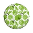 thumbnail image 1 of Daiia Green Various Lemons Tire Covers , Travel Trailer Camper Truck SUV Motorhome Waterproof Wheel Cover, Sun Rain Snow Protector-14 inch, 1 of 8