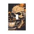 thumbnail image 1 of Daiia Grim Coffee Skull Pattern Decorator Wall Plate Child Safe Outlet Cover, Switch and Outlet Covers,Size 1-Gang 5.0" x3.0" , Polycarbonate Thermoplastic-Style T, 1 of 6