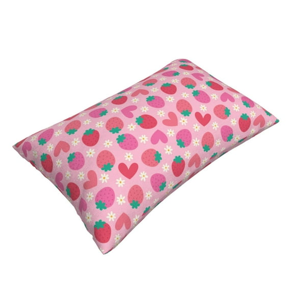 Daiia Haear Strawberry Bedding Waterproof Pillow Protector Zippered Queen – Bed Bug Proof Pillow Encasement-14"x20"