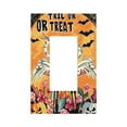 thumbnail image 1 of Daiia Halloween Flamingos Pattern Decorator Wall Plate Child Safe Outlet Cover, Switch and Outlet Covers,Size 1-Gang 5.0" x3.0" , Polycarbonate Thermoplastic-Style U, 1 of 6