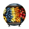 thumbnail image 1 of Daiia Halloween Fruit Platter Printed Pattern Ceramic Plate Dinner Plates Bone China Decorative Plates with Display Stand Art Ceramic Ornaments for Wall Hanging Decoration-7in, 1 of 6