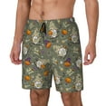 thumbnail image 1 of Daiia Halloween Mummy Gnome Mens Swim Trunks Swim Shorts Quick Dry Swim Shorts with Mesh Lining Pockets-Small, 1 of 9