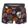 thumbnail image 1 of Daiia Halloween With Skull Men's Underwear Boxer Briefs, Cotton Stretch Moisture-Wicking Underwear-Medium, 1 of 9