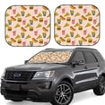 thumbnail image 1 of Daiia Hamburger Pizza Coke 2PCS Car Windshield Sun Shade, Foldable Sun Shield for Car Front Window, Auto Sun Blocker Visor Protector Universal for Truck SUV Pickup-Medium, 1 of 7