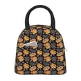 thumbnail image 1 of Daiia Hamburgers Hot Dogs Pattern Lunch Bag , Insulated Lunch Box, Small Leakproof Cooler Food Lunch Containers Reusable High Capacity Lunch Tote Bags-One Size, 1 of 6