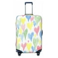 thumbnail image 1 of Daiia Hand Drawn Colored Hearts Luggage Cover, Thickened Washable Travel Luggage Covers, Elastic Unique Baggage Covers for 18-20 inch Luggage-X-Large, 1 of 9
