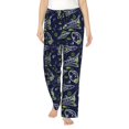 thumbnail image 1 of Daiia Hand Drawn Rockets Women's Sleep Pant with Pockets and Drawstring,Pajama Pants-, 1 of 9