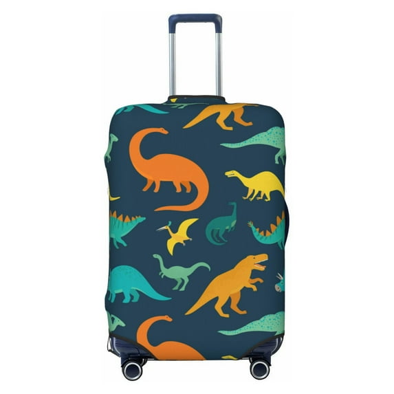Daiia Hand Drawn Seamless Luggage Cover, Thickened Washable Travel Luggage Covers, Elastic Unique Baggage Covers for 18-20 inch Luggage-Large