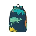 thumbnail image 1 of Daiia Hand Drawn Seamless Vintage Canvas Backpack for Men and Women ,Hiking Backpack,Travel Laptop Bag for School,Large Capacity Backpack, 1 of 8
