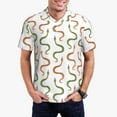thumbnail image 1 of Daiia Hand Drawn Snake Pattern Men’s Polo Shirts,Solid Deck Shirt,Classic Fit, Breathable Cotton Polo for Casual and Sport Wear-Medium, 1 of 7
