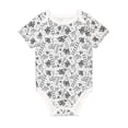 thumbnail image 1 of Daiia Hand Drawn Snake Printed Unisex-Baby Short Sleeve Onesies Bodysuits Baby Climbing Clothes Soft and Comfortable Romper with Expandable Shoulder Design-6 Months, 1 of 8