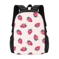 thumbnail image 1 of Daiia Hand Drawn Strawberry Backpack for Men and Women -Durable Backpack Large Capacity, Water-Resistant Bag with Adjustable Straps and Laptop Compartment, 1 of 9