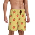 thumbnail image 1 of Daiia Hand Drawn Strawberry Mens Woven Stretch Pajama Short,Short Pajama Pants-X-Large, 1 of 7