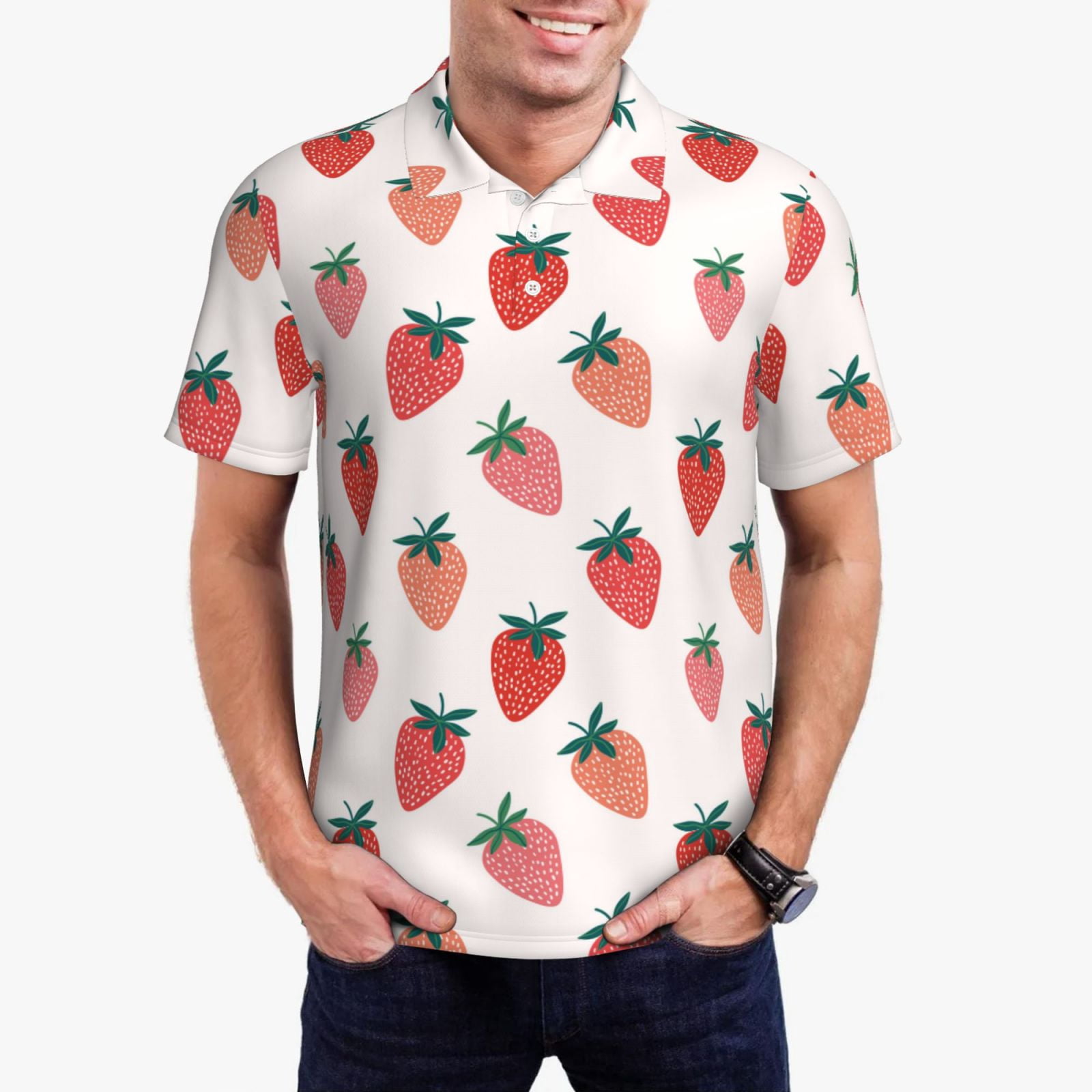 Men's Strawberry Polo