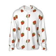 thumbnail image 1 of Daiia Hand Drawn Strawberry UPF 50+ Sun Protection Hoodie Jacket Lightweight Long Sleeve Sun Shirt for Women Men with Pocket Hiking Outdoor-3X-Large, 1 of 9
