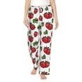 thumbnail image 1 of Daiia Hand Drawn Strawberry Women's Sleep Pant with Pockets and Drawstring,Pajama Pants-Medium, 1 of 9