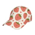 thumbnail image 1 of Daiia Hand Drawn Strawberry print Baseball Cap Men Women Golf Dad Hat Adjustable Original Classic Low Profile Hat Unconstructed Plain Cap, 1 of 9