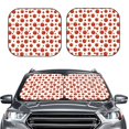 thumbnail image 1 of Daiia Hand Drawn Tomatoes 2PCS Car Windshield Sun Shade, Foldable Sun Shield for Car Front Window, Auto Sun Blocker Visor Protector Universal for Truck SUV Pickup-Small, 1 of 7