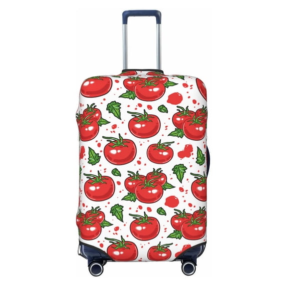 Daiia Hand Drawn Tomatoes Luggage Cover, Thickened Washable Travel Luggage Covers, Elastic Unique Baggage Covers for 18-20 inch Luggage-X-Large